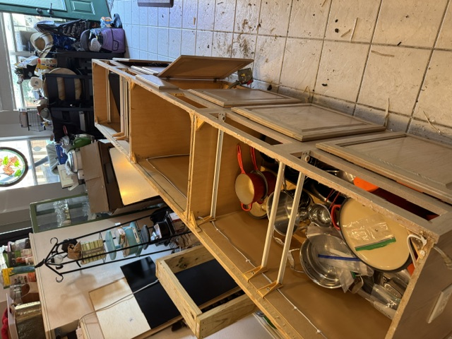 Kitchen demolition in progress